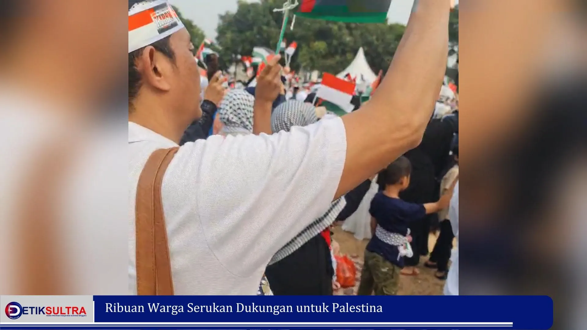 Ribuan Warga Serukan Dukungan untuk Palestina