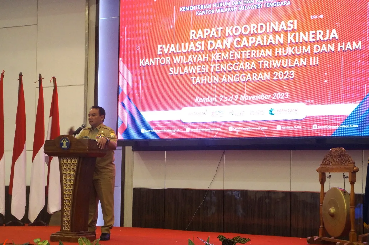 Evaluasi Kinerja, Kanwil Kemenkumham Sultra Gelar Rakor