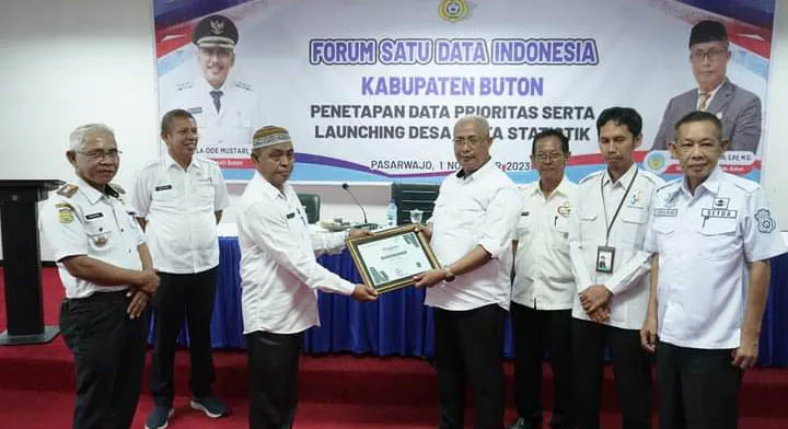Pemkab Buton Gelar Forum Satu Data Indonesia dan Launching Desa Cinta Statistik