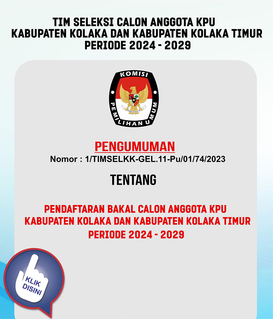 Tim Seleksi Calon Anggota KPU Kabupaten Kolaka dan Kabupaten Kolaka Timur Periode 2024-2029