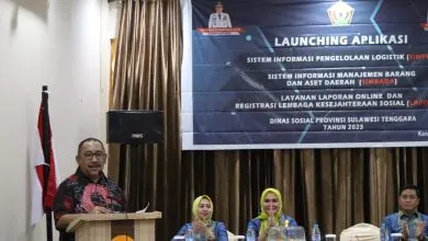 Tingkatkan Pelayanan Masyarakat, Dinsos Sultra Resmikan Tiga Aplikasi