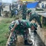 Ratusan Personel Kodim 1431 Bombana Bersihkan Pasar Tadoha Mapaccing