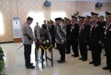 Puluhan Personel dan ASN Polda Sultra Purnabakti