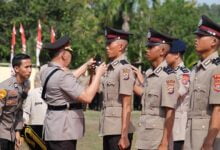 Lantik 267 Bintara Muda, Kapolda Sultra Ingatkan Patuh Terhadap Kode Etik Polri