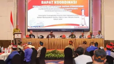 Rapat Forkopimda dan Deklarasi Pemilu Damai, Sekda Sultra Beri Lima Arahan