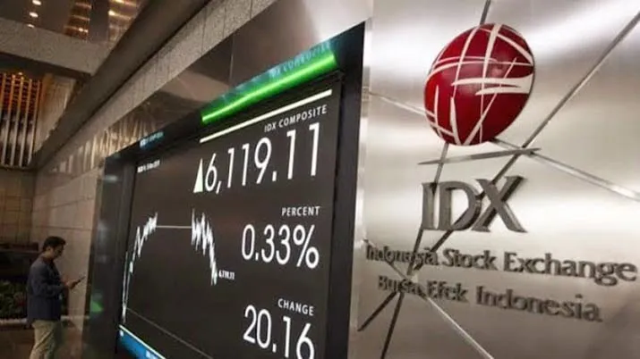 Ilustrasi Bursa Efek Indonesia (BEI) atau IDX