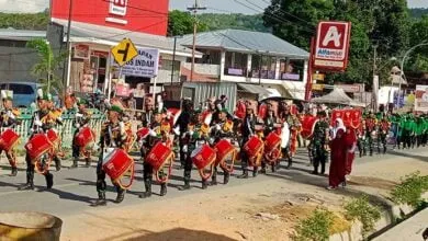 Drumband Yonif 725 Woroagi Meriahkan HUT Bombana ke-20