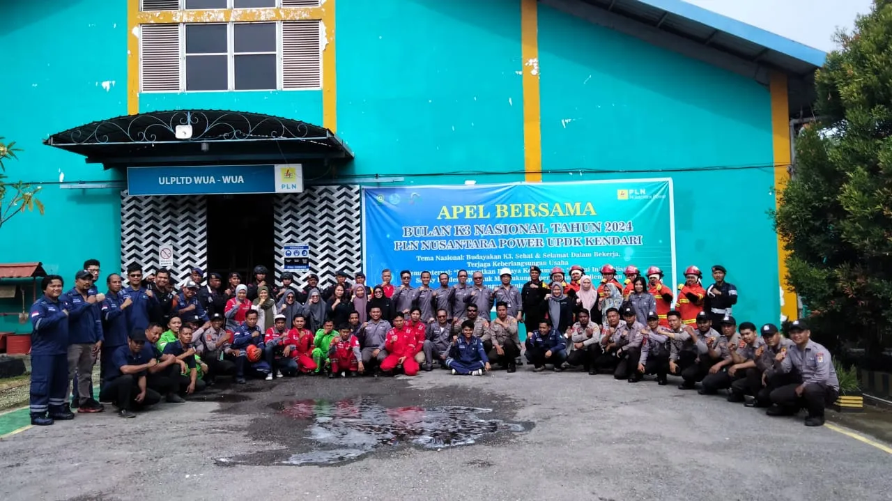PLN NP Kendari Peringati Bulan K3, Manager: Pentingnya Budaya Keselamatan Kerja
