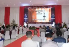 Personel Polda Sultra Gelar Natal Bersama, Kapolda: Semangat Kemurnian Hati Menuju Indonesia Maju