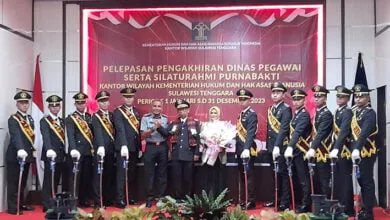Penyatuan Rasa, Kemenkumham Sultra Lepas Pengakhiran Dinas Pegawai