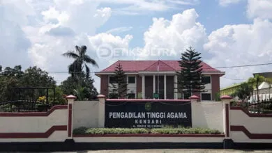 Kantor Pengadilan Tinggi Agama (PTA) Kendari. Foto: Muh Ridwan Kadir/Detiksultra.com