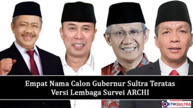 Berikut Empat Nama Calon Gubernur Sultra Teratas Versi Lembaga Survei ARCHI