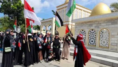 Bersama Ustaz Husain Gaza, Warga Sultra Serukan “Free Palestine”