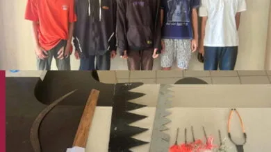Bawa Sajam, Lima Pelajar di Kota Kendari Terancam Dipenjara 10 Tahun