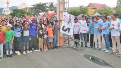 Tim Kampanye Daerah Prabowo Gibran Gelar Jalan Santai di Kolaka