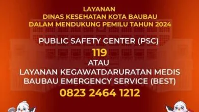 Dinkes Baubau Siagakan PSC dan P3K Lapangan