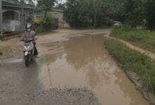 Warga Keluhkan Jalan Rusak di Kecamatan Poasia, Rawan Terjadi Kecelakaan