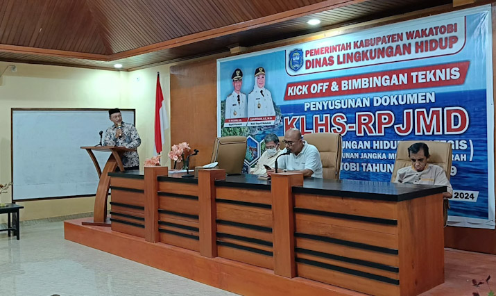 DLH Wakatobi Gelar Kick Off dan Bimtek Penyusunan Dokumen KLHS RPJMD