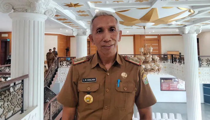Kepala Dinas Koperasi dan UMKM Sultra LM Shalihin. Foto: Muh Ridwan Kadir/Detiksultra.com