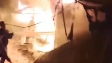 Tiga Kios di Pasar Laino Muna Ludes Terbakar