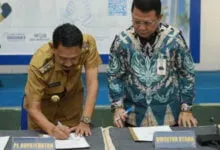 Pemda Buton Tandatangani Kerja Sama Kartu Kredit dengan Bank Sultra