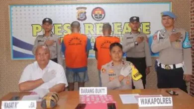 Polres Konsel Amankan Dua Pria Terduga Pengedar Narkoba