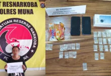 Diduga Edarkan Sabu, Seorang Ibu Dibekuk Satres Narkoba Polres Muna