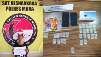 Diduga Edarkan Sabu, Seorang Ibu Dibekuk Satres Narkoba Polres Muna