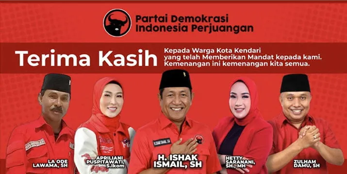 Berikut Daftar Aleg PDI-P Kendari Terpilih Periode 2024-2029