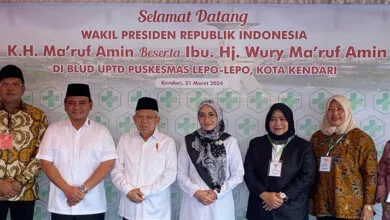 Wapres Ma'ruf Amin Tinjau Penanganan Stunting di Puskesmas Lepo-Lepo Kendari