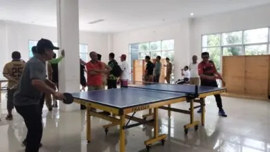 Memupuk Rasa Kekeluargaan, Lomba Tenis Meja Antar OPD Meriahkan HUT Sultra ke-60