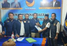 Rajiun Tumada Resmi Daftar ke Partai Nasdem Untuk Maju Pilkada Muna