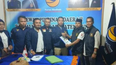 Rajiun Tumada Resmi Daftar ke Partai Nasdem Untuk Maju Pilkada Muna