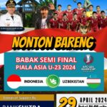 Pj Wali Kota Baubau Gelar Nobar Semifinal Piala Asia U-23