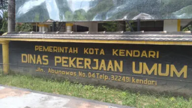 Ketgam: Kantor Dinas Pekerjaan Umum (PU) Kota Kendari. Foto Ronas/Detiksultra.com