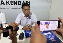 Ketua Tim Penjaringan Balon Wali Kota DPC Partai Perindo Kota Kendari, Andi. M Budihard. Foto: Sunarto/Detiksultra.com