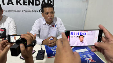 Ketua Tim Penjaringan Balon Wali Kota DPC Partai Perindo Kota Kendari, Andi. M Budihard. Foto: Sunarto/Detiksultra.com