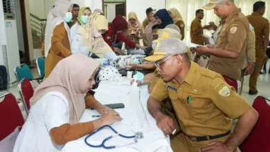 Usai Apel, ASN Lingkup Pemkot Baubau Lakukan Tes Urine