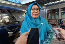 Ketua BKMT Wakatobi Eliati Haliana saat ditemui usai melakukan rapat pembentukan panitia dan persiapan kegiatan Milad BKMT ke-60