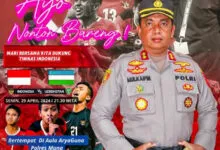 Dukung Timnas, Polres Muna Gelar Nobar Semifinal Piala Asia U-23