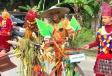 Koltim Tampilkan Sepeda Ontel Berbalut Singkong dan Padi Dalam Jambore PKK Sultra 2024