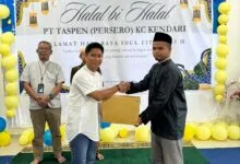 Jaga Kesinambungan Hubungan Sosial dengan Masyarakat, PT Taspen Kendari Gelar Halalbihalal