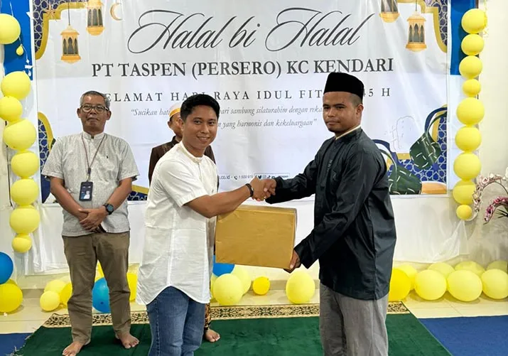 Jaga Kesinambungan Hubungan Sosial dengan Masyarakat, PT Taspen Kendari Gelar Halalbihalal