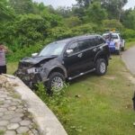 Diduga Ngantuk, Pengendara Mobil Pajero Tabrak Pemotor di Mubar, Korban Dilarikan ke Rumah Sakit