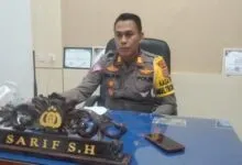 Kepala Satuan Lalu Lintas (Kasatlantas) Polres Muna, AKP Sarif