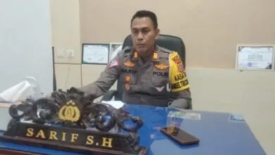 Kepala Satuan Lalu Lintas (Kasatlantas) Polres Muna, AKP Sarif