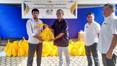 Jelang Idulfitri 2024, PT Taspen Kendari Bagikan 100 Paket Sembako