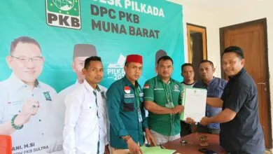 Balon Bupati Muna Barat La Ode Darwin Resmi Mendaftar di PKB