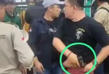 Pendemo di Kantor PT Antam UPBN Konut di Kendari Diduga Ditodongkan Pistol Air Gun