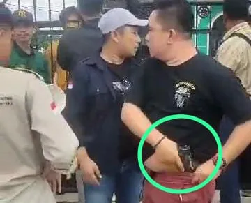 Pendemo di Kantor PT Antam UPBN Konut di Kendari Diduga Ditodongkan Pistol Air Gun